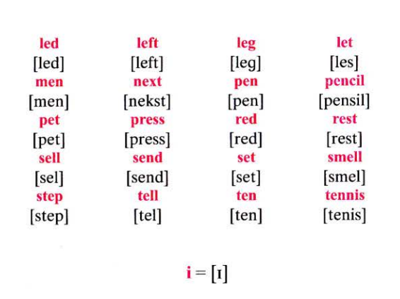 Вот такие столбики у Камионской. Транскрипция под каждым словом, на мой взгляд, лишнее