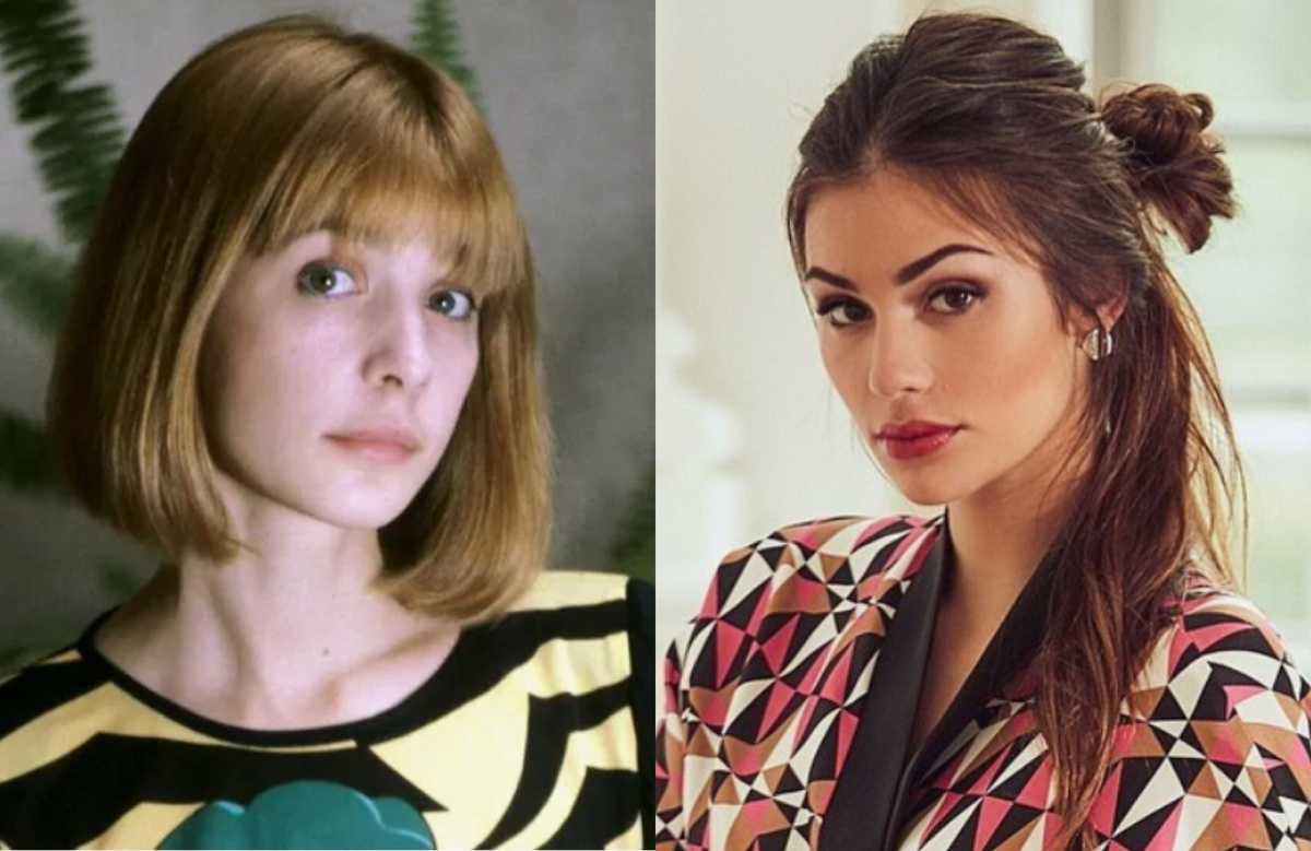 на фото слева Вера Глаголева в молодости, справа Анастасия Шубская 