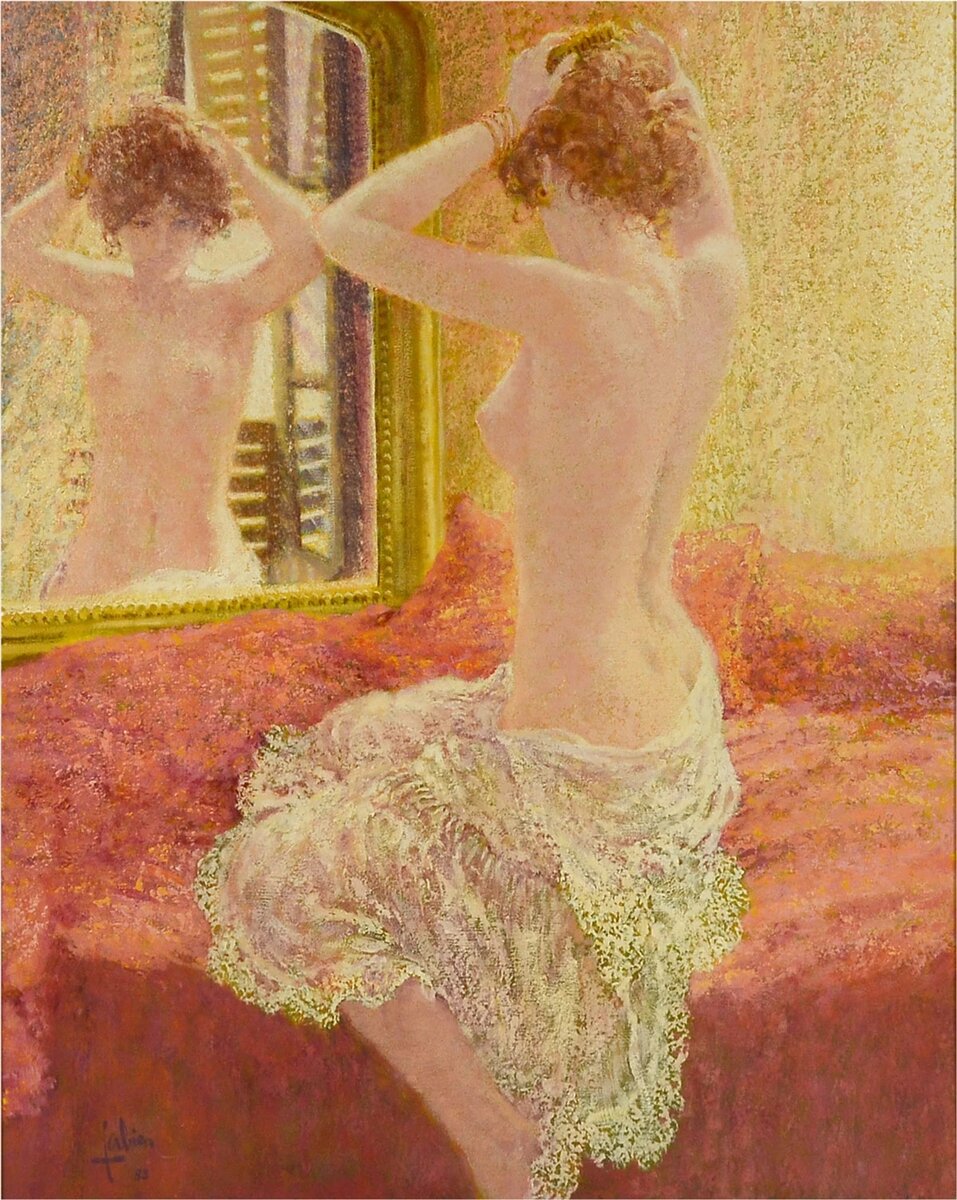 Луи Фабьен, "Зеркало в розовой комнате"