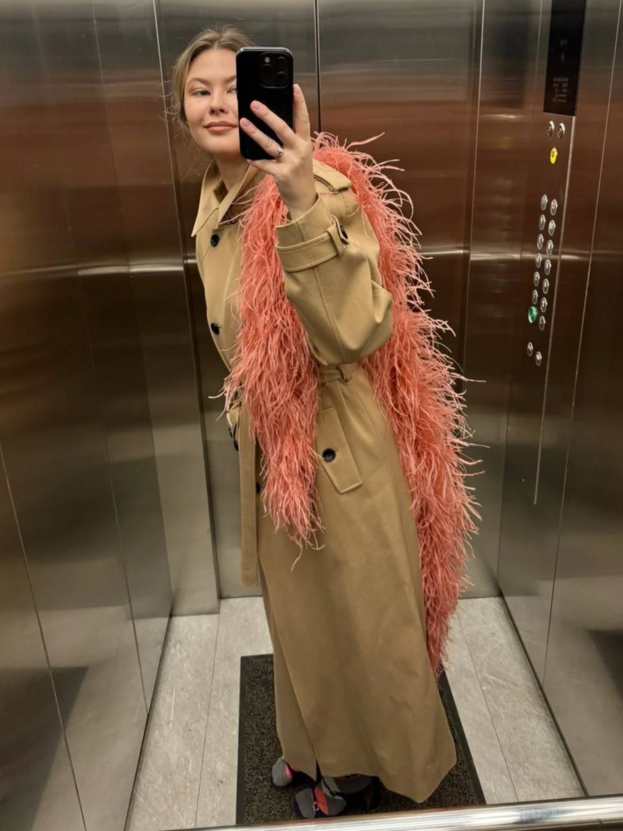 Лук с особенным шарфом