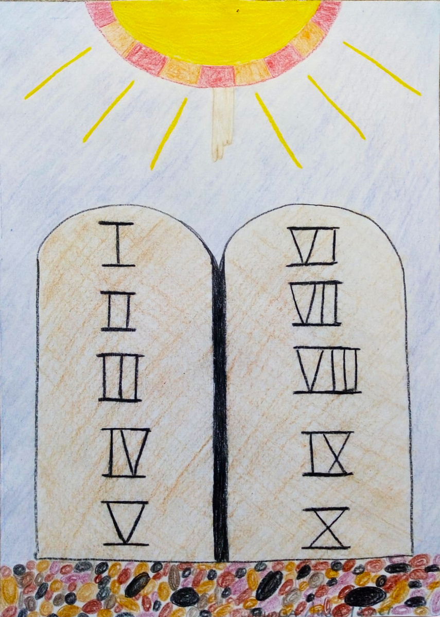 Рисунок учницы Школы иконописи для детей Екатерины Муравьевой