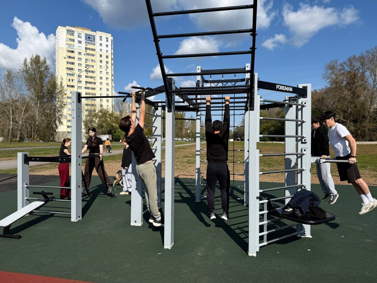    В Уфе установили семь современных спортивных площадок