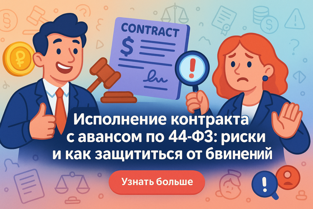    Исполнение контракта с авансом по 44-ФЗ: риски и как защититься от обвинений