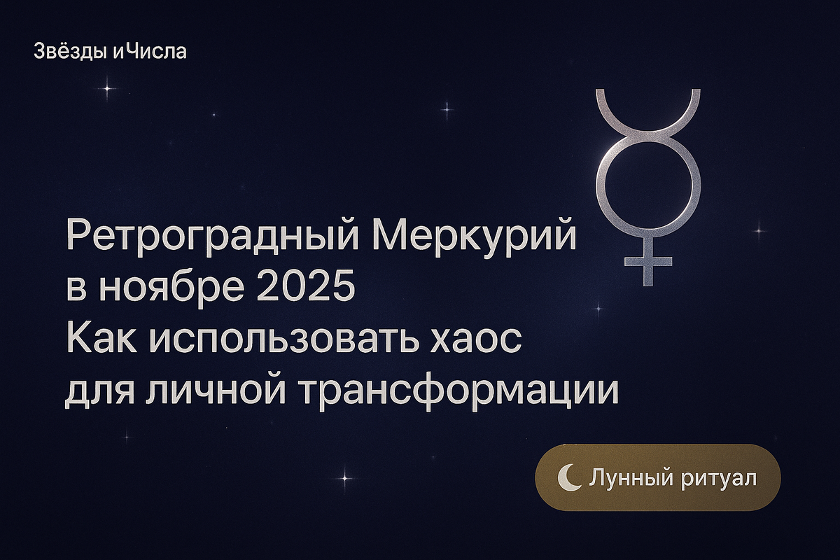    Ретроградный Меркурий в ноябре 2025 как использовать хаос для личной трансформации Мария