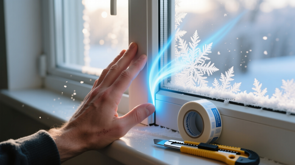 Первый иней за окном — сигнал к действию! Проверьте уплотнители на окнах: если чувствуете холод, замените их на современные самоклеящиеся ленты. Это 15 минут работы, которые сэкономят вам тепло и деньги всю зиму.