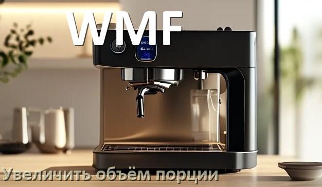 
Как на кофемашине WMF увеличить объём кофе на порцию