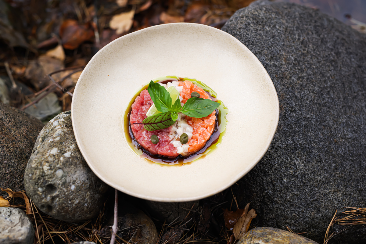 Трио Тартар - муксун, лосось, тунец