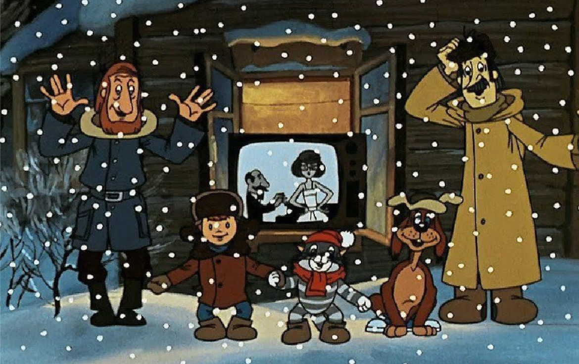 Кадр из мультфильма «Зима в Простоквашино» 