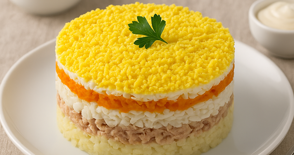 Салат «Мимоза» как в детстве: секреты идеального вкуса и слоёв, которые тают во рту