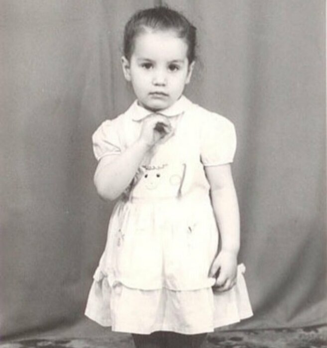 Виктория Дайнеко в детстве.