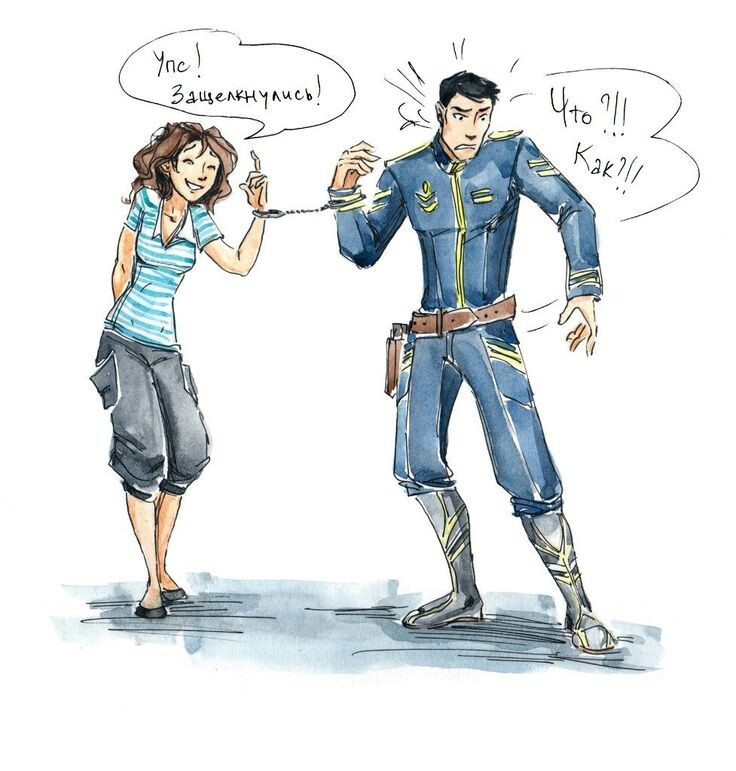 Иллюстрация из арт бука  "Космоолухи" 