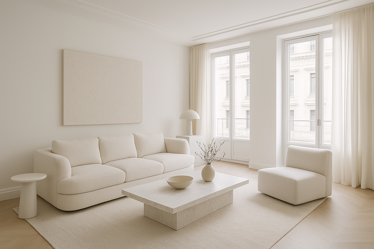 Белый цвет в интерьере