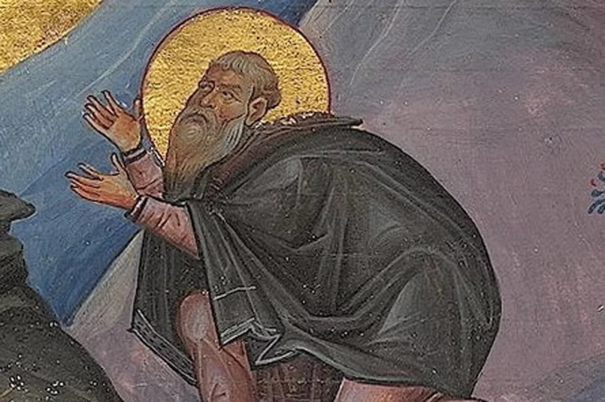    Иларион Великий. Миниатюра Минология Василия II. 985 г. Ватиканская библиотека. Рим.