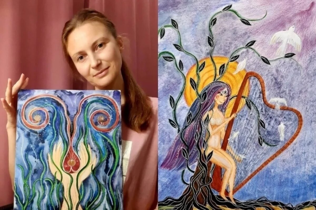    Мария Якунина стала художницей после того, как ей поставили диагноз "рассеянный склероз".