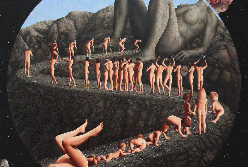 Великая Уроборическая Мать на сюрреалистических картинах Раймона Дуайе versus Мать сыра земля