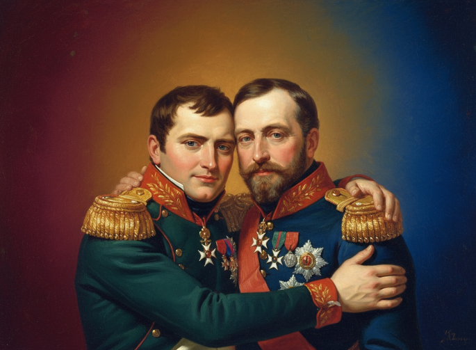 Фотоколлаж автора. Наполеон I и Наполеон III