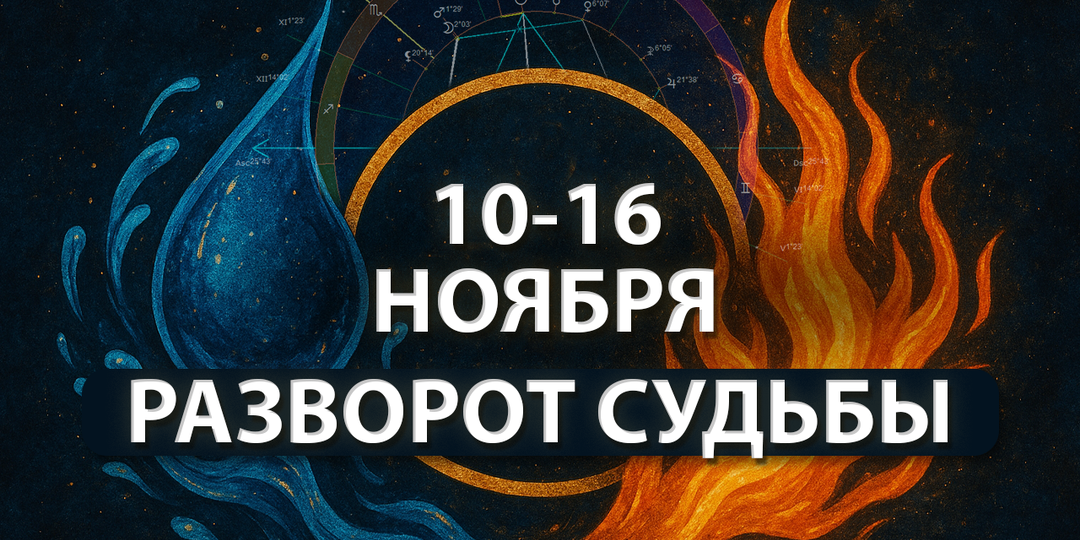 АСТРОПРОГНОЗ НА НЕДЕЛЮ 10-16 НОЯБРЯ 2025 ГОДА