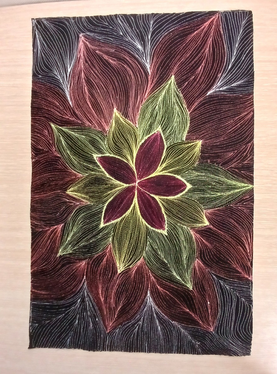 Моя стеганая заготовка по поролону