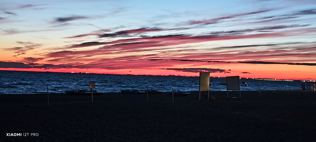 Закат на Чёрном море г. Саки.