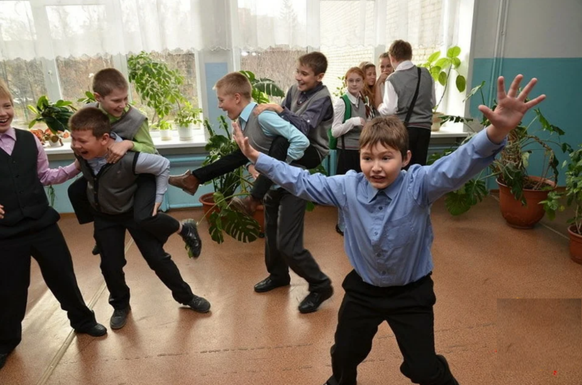 Перемена в школе. Источник: https://clck.ru/3Q7tSr