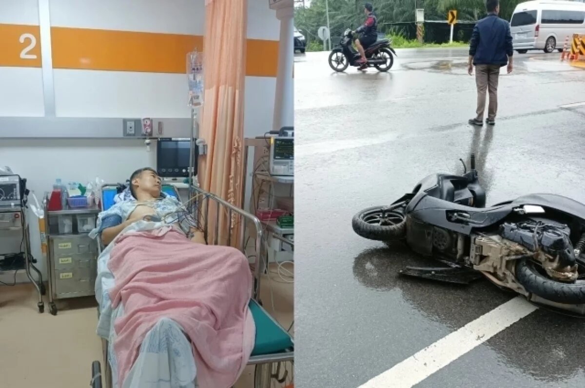    Аркадий и Ксения в первый день отдыха в Таиланде попали в ДТП.