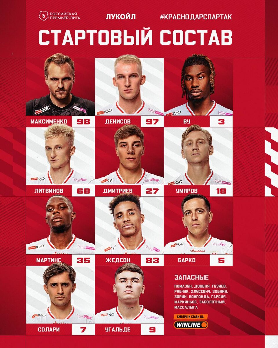 Из телеграм-канала "Спартака"