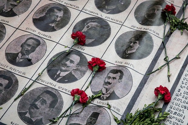 Мемориал жертвам массовых убийств армян в 1915 году. Фото: Chris McGrath / Getty Images