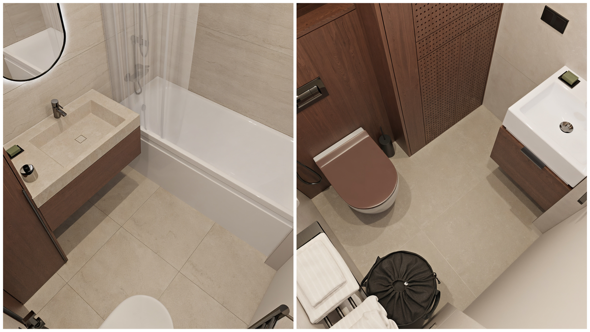 Ванная и гостевой санузел в квартире