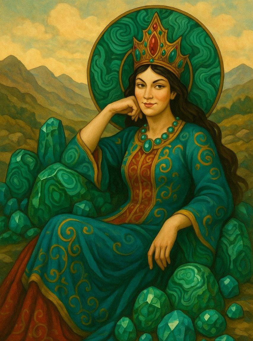 Хозяйка Медной горы (сгенерировано AnnaGem с помощью Sora)