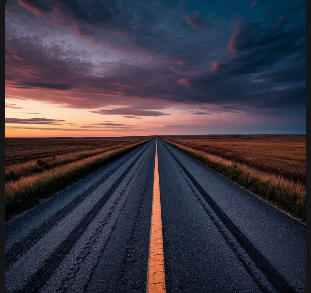 Дорога в никуда. Картинка создана в приложении Шедеврум 