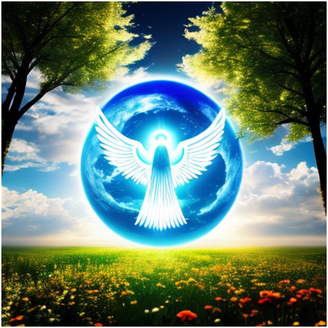 Сгенерировано ИИ-Полет Души на Небеса.