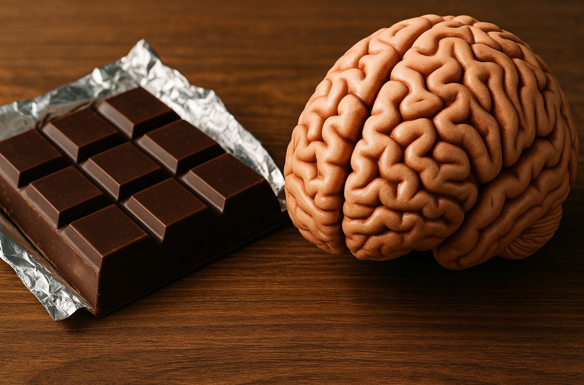    Темный шоколад может служить «бустом» для вашей памяти, но эффект длится час