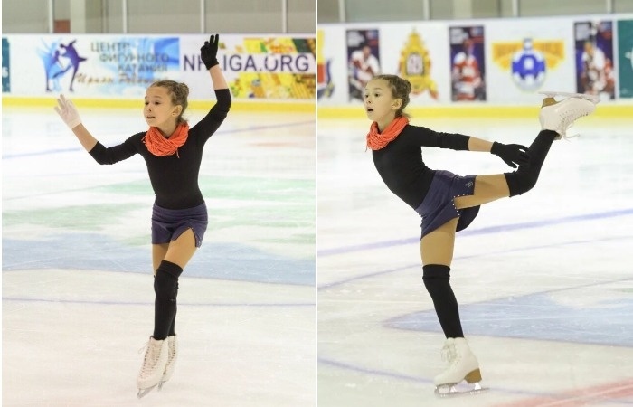 Камила Валиева в детстве.