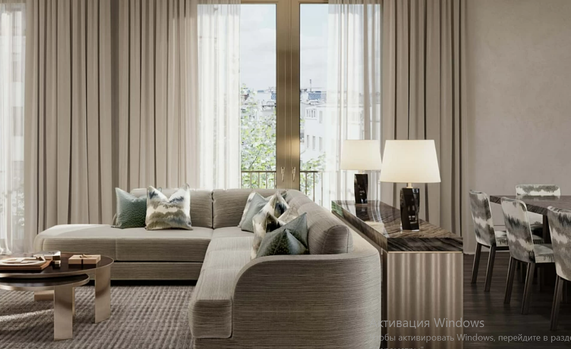 Интерьеры в Armani Casa Moscow Residences были разработаны под контролем Джорджио Армани