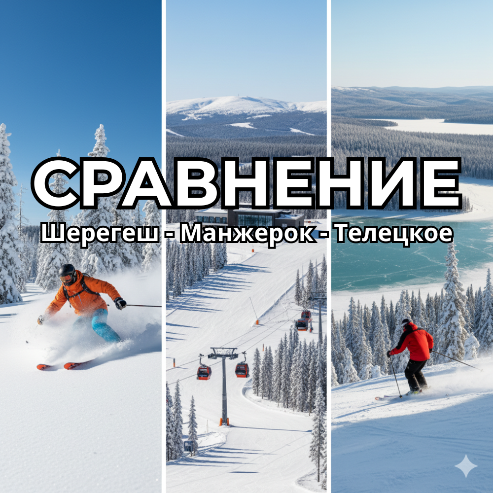 Выбераем горнолыжный курорт: Шерегеш - Маанжерок - Телецкое