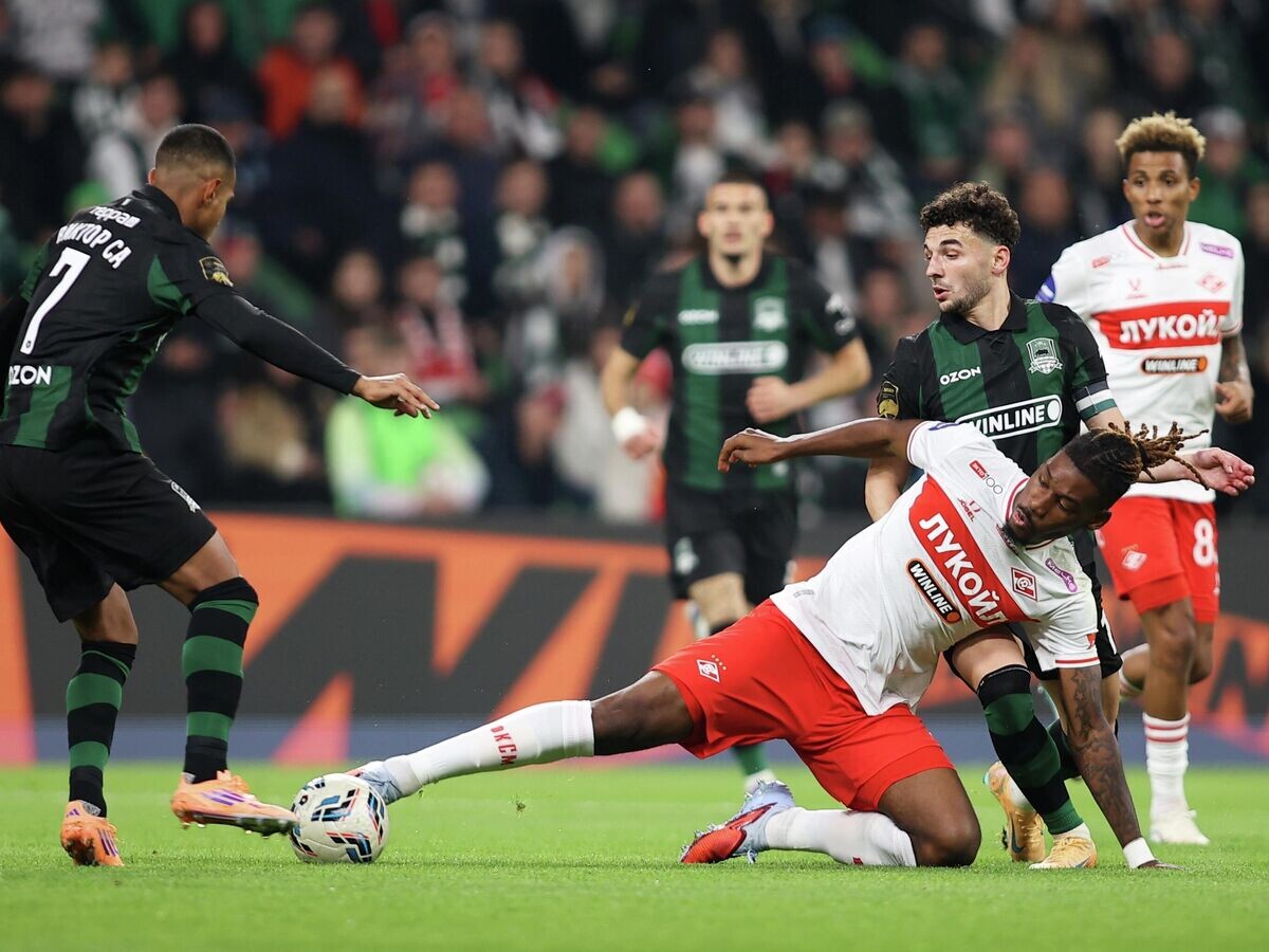    Футбол. РПЛ. "Краснодар" (Краснодар) - "Спартак" (Москва)© РИА Новости / Виталий Тимкив