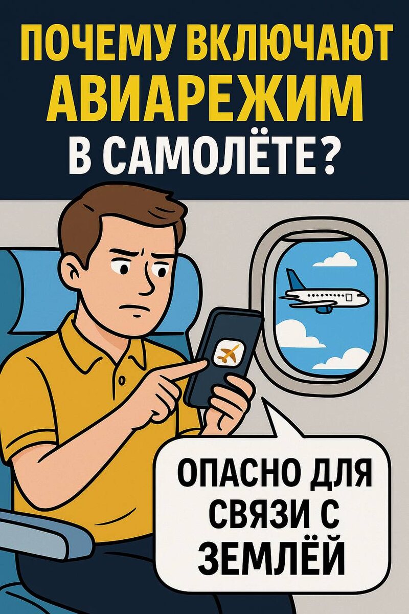 Многие уверены, что авиарежим в самолете — просто формальность.
На самом деле — это одно из простых правил, которое реально влияет на безопасность полёта