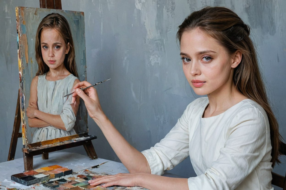 Так увидел одну из сцен книги ИИ