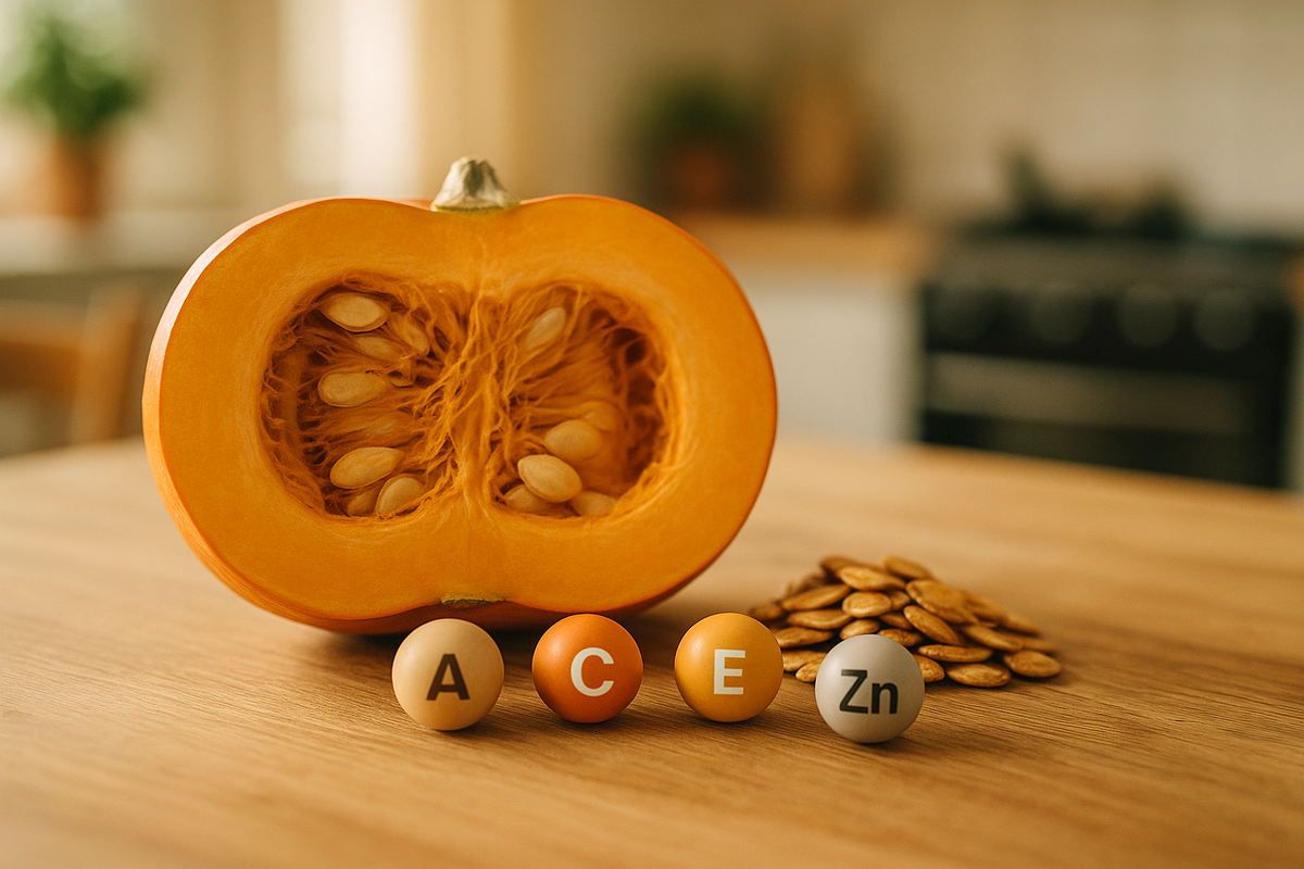 Крупный план мякоти и семечек подчёркивает богатство витаминов.