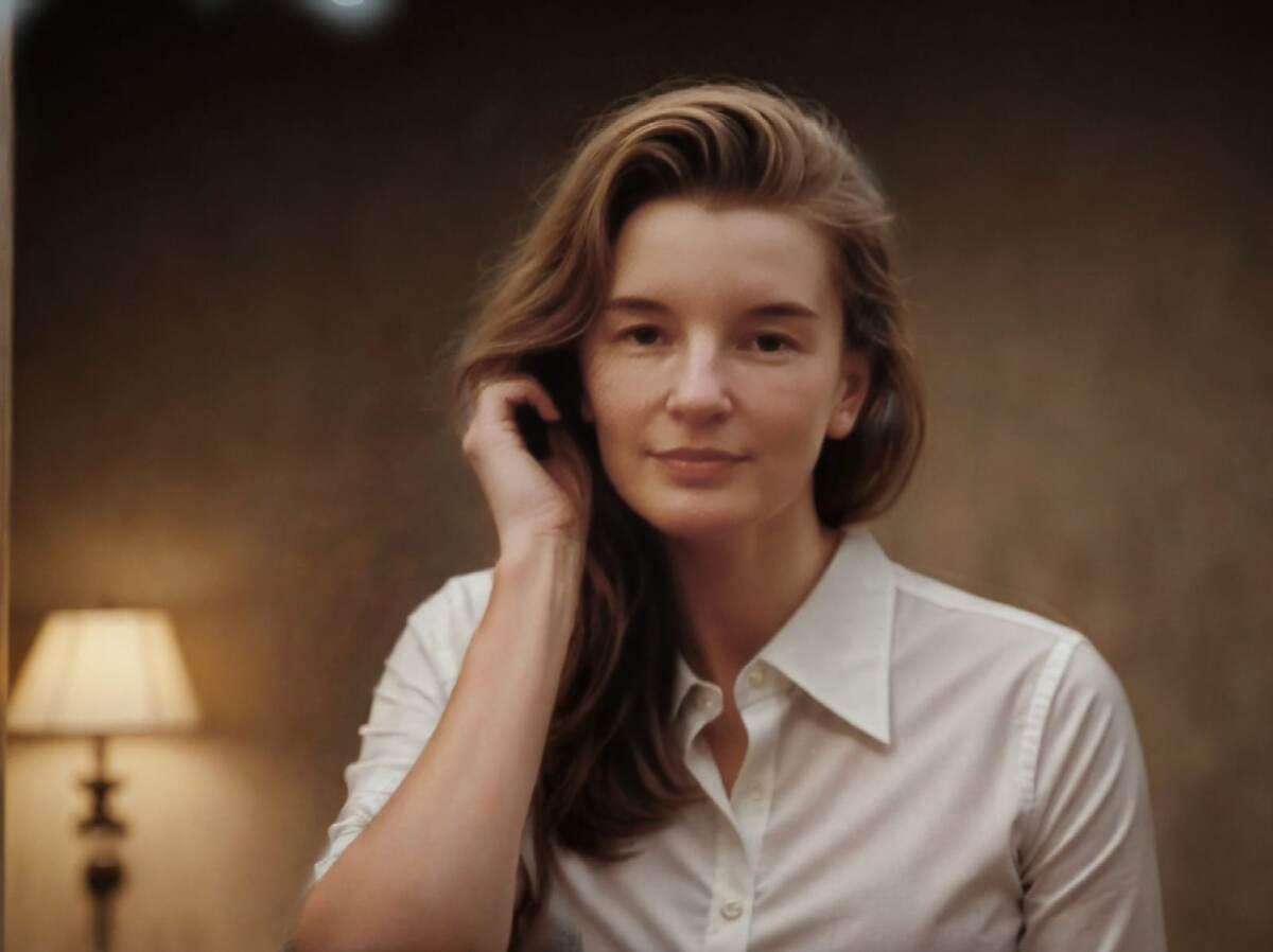 Вся в белом ))