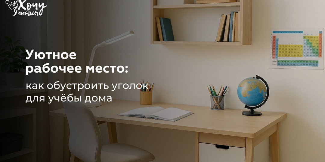 Уютное рабочее место: как обустроить уголок для учёбы дома