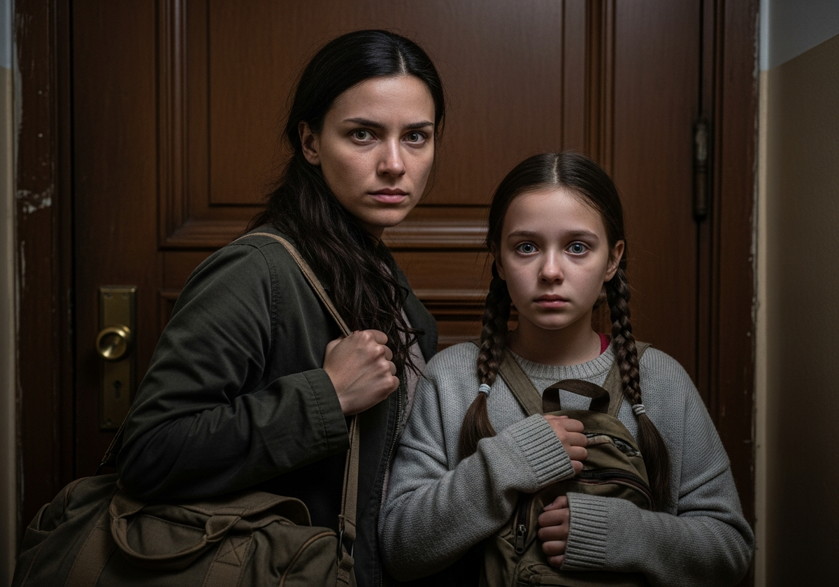 Мы стояли на лестничной клетке с двумя сумками, а за спиной захлопнулась дверь нашего же дома. Отец не обернулся. Знакомая боль предательства от самых близких? 