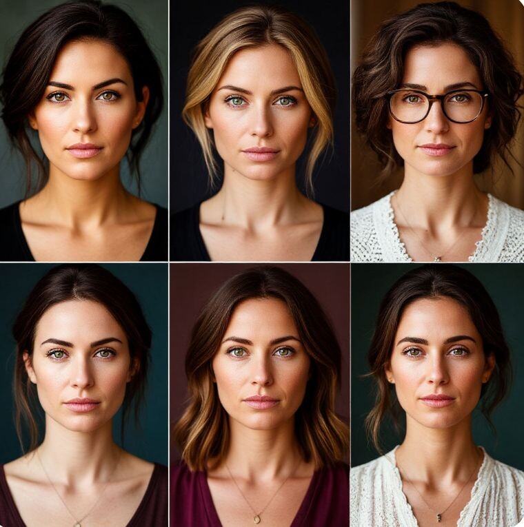 Лена и альтернативные версии её жизни. ИИ.