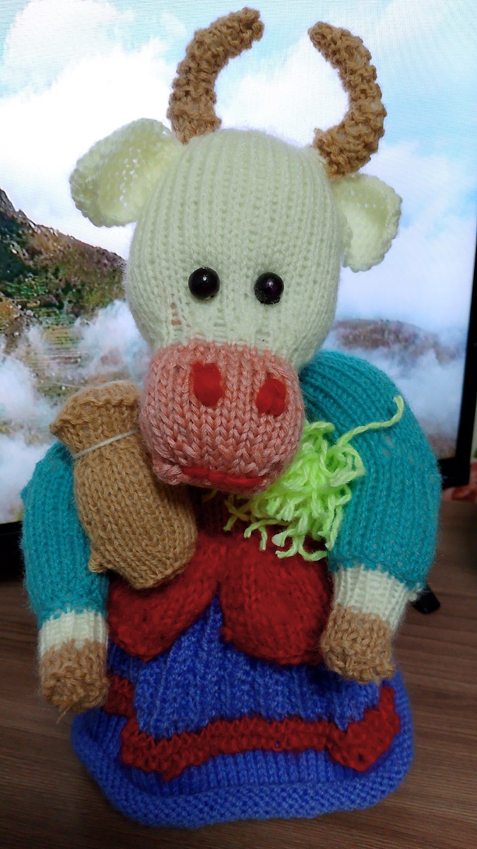 Вязаная игрушка. Фото из архива автора канала "Екатерина Гладких"