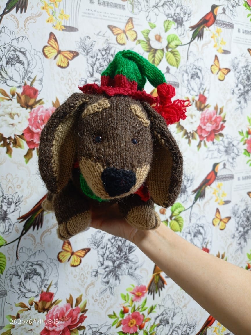 Вязаная игрушка. Фото из архива автора канала "Екатерина Гладких"