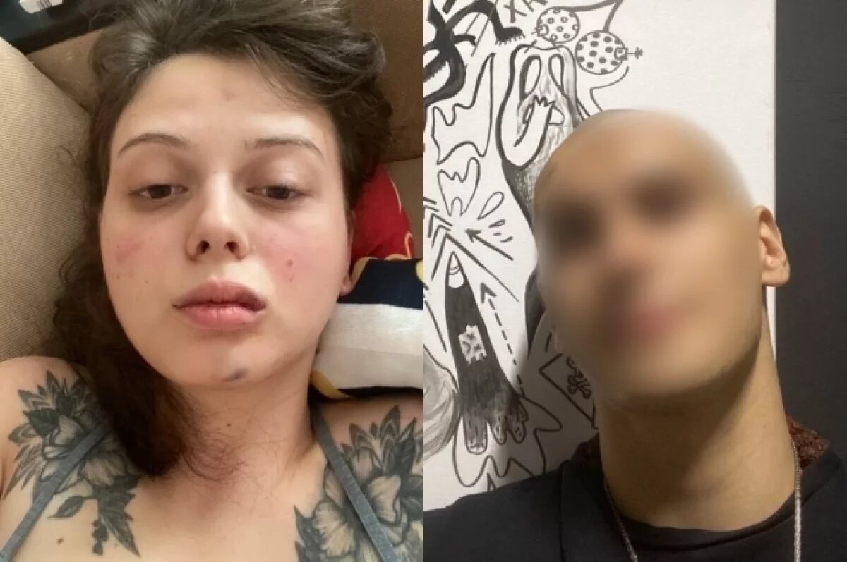    Девушку преследует бывший парень.