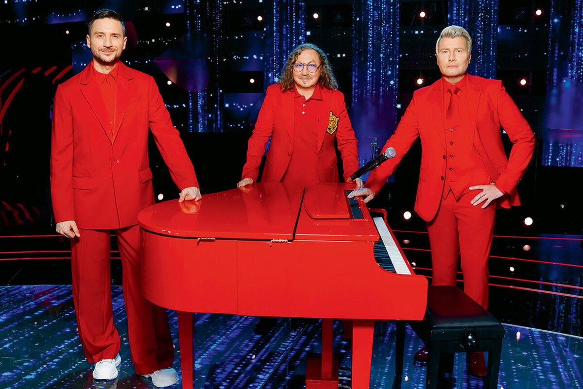    Сергей Лазарев, Игорь Николаев и Николай Басков Телеканал «Россия»