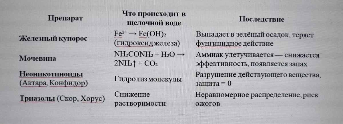 Таблица и фото Натальи Мироновой