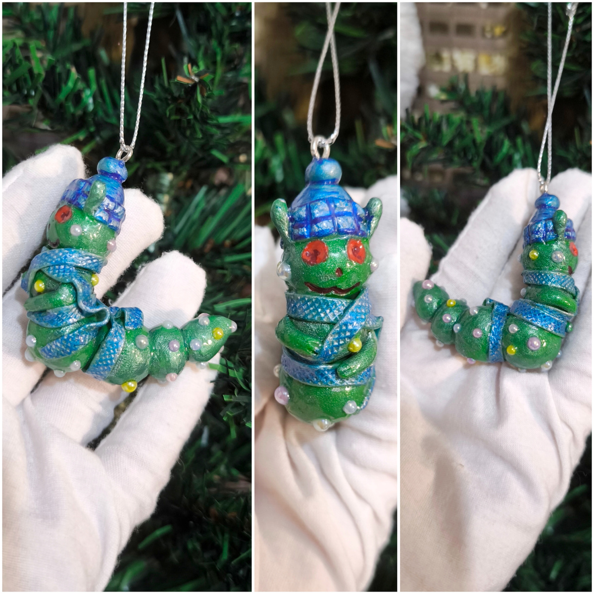 Готовый вариант исполнения гусенички. 