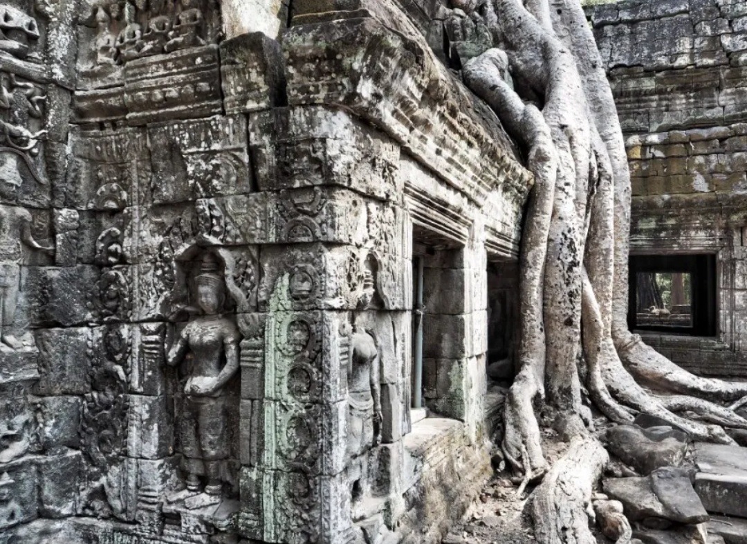 Затерянный город в джунглях Камбоджи.